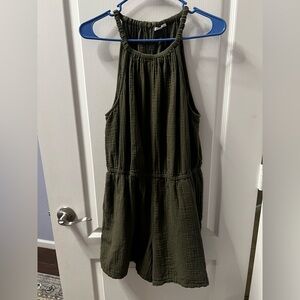 GAP Olive Green Sleeveless Romper